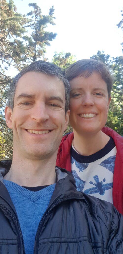 Selfie of James and Rosie